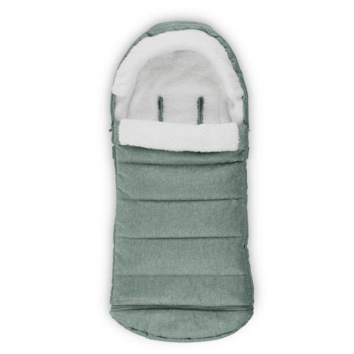 UPPAbaby CozyGanoosh Footmuff - Easily Attaches to UPPAbaby Strollers - Ultra-plush, Weather-Proof - Winter Stroller Cover - Gwen (Green Mélange) - MartExplore.com