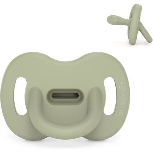 Suavinex, All Silicone Pacifier for Babies 0/6 Months, Pacifier with Physiological Teat Sx Pro, Super Soft and Flexible, Ideal for Sleeping, Colour Essence, Green : Amazon.es: Baby Products