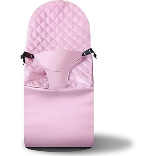 Fabric Seat for Bouncer - for BabyBjorn Replacement Cover Compatible with BabyBjörn Bouncer Bliss, Soft Breathable Machine Washable (Pink, Only Seat Cover)