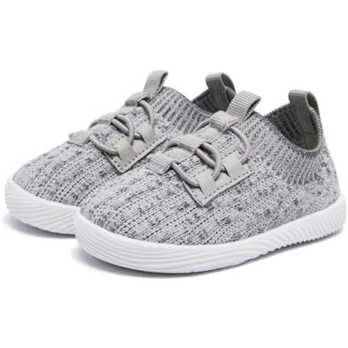 MORENDL Toddler Slip On Sneakers Baby Walking Shoes Non-Slip Breathable Boys & Girls Tennis Shoes Infant Running Shoes