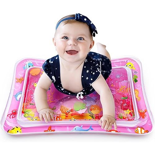 Tummy Time Water Mat for Baby Girl Baby Girl Toys for 3 to 12 Months Great Baby Girl Gifts Promote Baby Girl Sensory Development