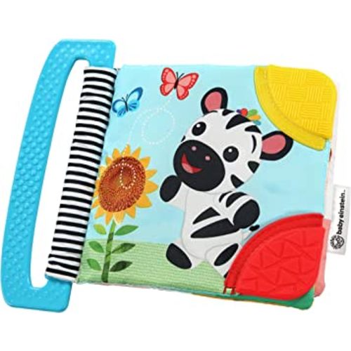 Baby Einstein Curious Explorers Teether Book Take-Along Toy, Ages Newborn +, Multicolored