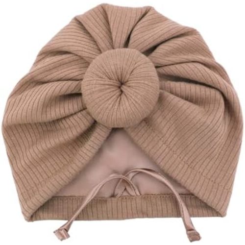 Silky Satin Lined Turban Hat for Babies Infant Toddler Girls Boys Bonnet Newborn Cotton Beanie Little Kids Shower Caps