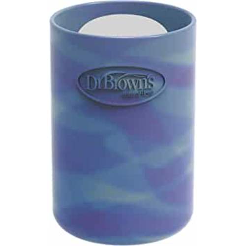 Dr. Brown's Natural Flow Options+ Glass Baby Bottle Sleeves,100% Silicone,4 oz,Narrow,Glow in the Dark