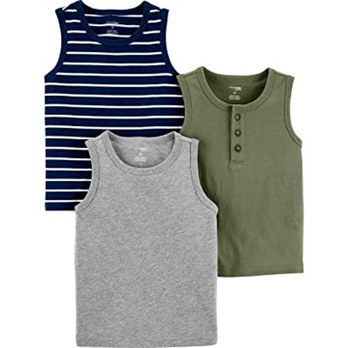 Simple Joys by Carter's Baby Boys' 3-Pack Muscle Tank Tops