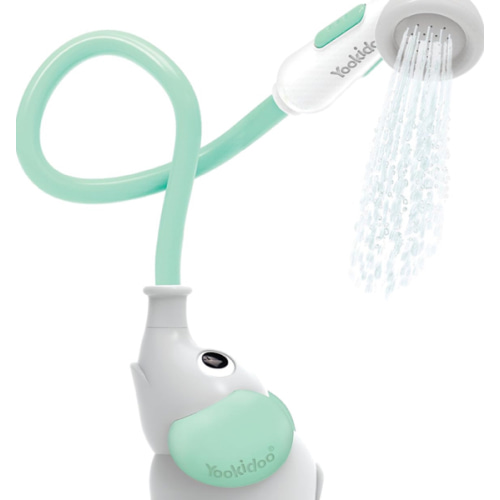 Amazon.com: Yookidoo Baby Bath Shower Head - Elephant Water Pump with Trunk Spout Rinser - Control Water Flow from 2 Elephant Trunk Knobs for Maximum Fun in Tub or Sink for Newborn Babies : Toys & Games