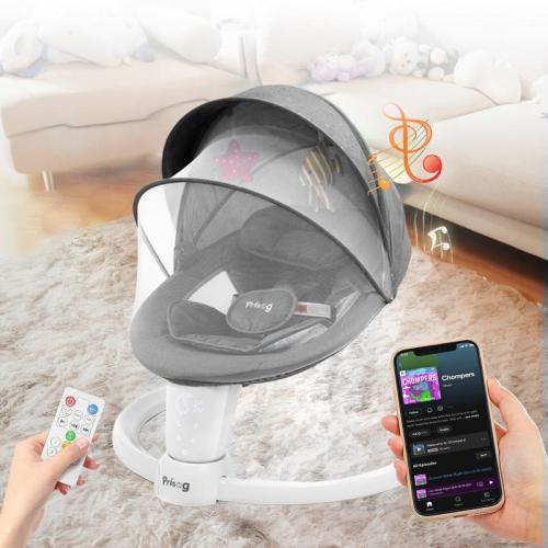 Electric Baby Swing with 5 Sway Speeds & Remote Control – Infant - TikTok Shop