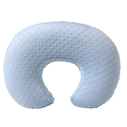 Nursing Pillow Cover, Breastfeeding Pillow Slipcover Snugly Fits for Nursing Pillow for Baby Boys and Girls, Premium Quality Microfiber, Ultra Soft Comfortable (Blue)