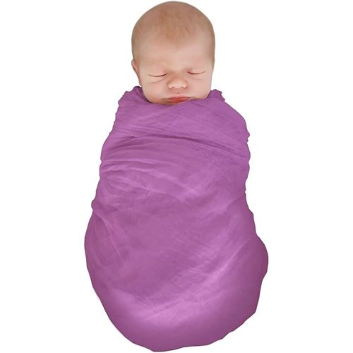 Muslin Swaddle Blankets for New Born Boys Girls (Mulberry)