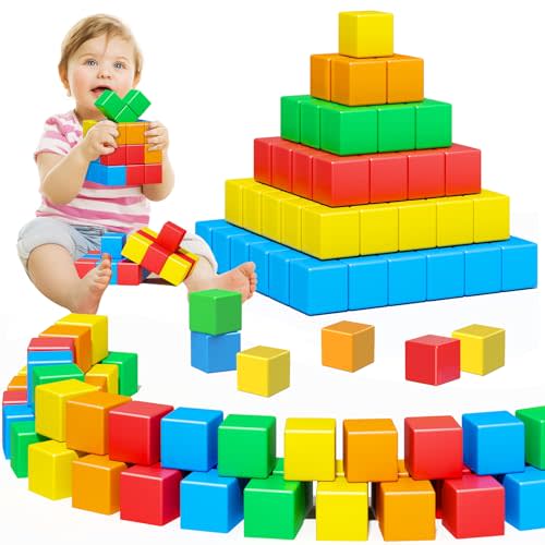 Magnetic Blocks,1.41 inch Large Building Blocks for Kids Ages 3-5 4-8 Sensory Magnetic Cubs for Kids 1-3 Preschool Educational Gifts Toys for Toddlers 3 4 5 6 7 8 Year Old Boys Girls 28PCS