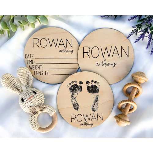 Custom Baby Arrival Announcement Sign, Baby Name With Birth Stats, Baby Name Reveal, Personalized Baby Announcement Sign, Sign for Hospital