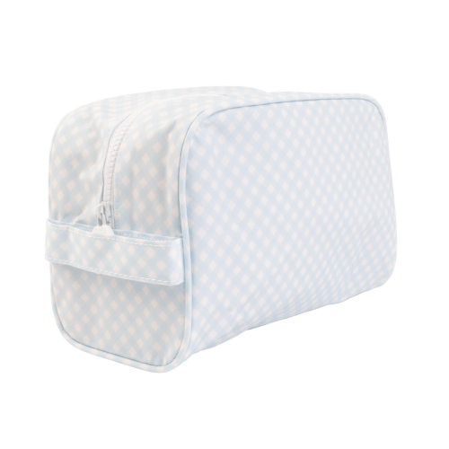The Dopp Kit in Blue Gingham