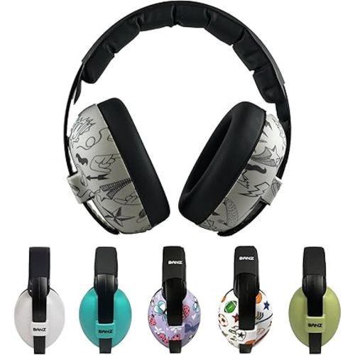 Banz Bubzee Baby Headphones for Noise Protection - Baby Ear Muffs, Newborn Infant & Toddler, 0 to 36 Months, Adjustable