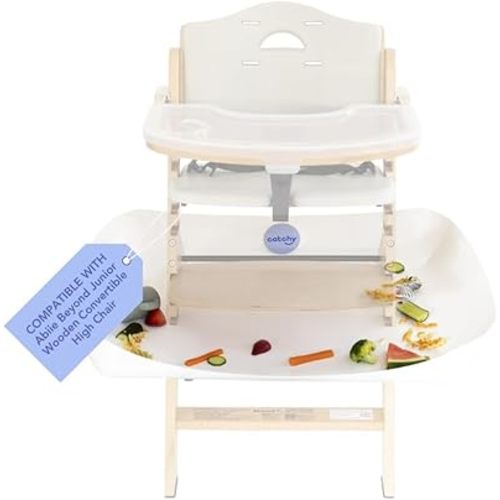 CATCHY - Food Catcher - Compatible with Abiie Beyond Junior High Chair + 12 Other High Chairs - Highchair Sold Separately - Baby & Toddler Food & Mess Catcher - Under High Chair Accessory