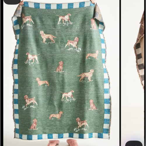 Woven Jacquard Patterned Throw Blanket | Anthropologie
