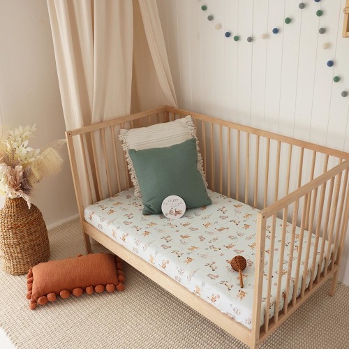 Kittens Organic Fitted Cot Sheet