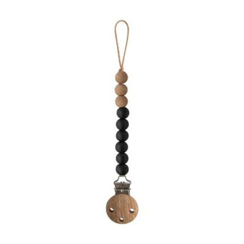 Silicone Pacifier Clip | Eva Black One Size