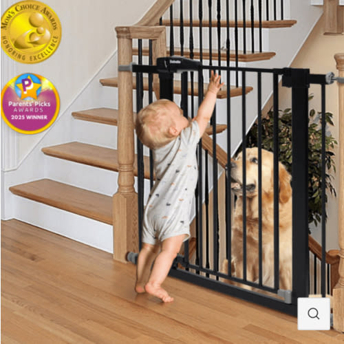 PressGuard C5 | Expandable Pressure Mounted No Drilling Baby Gate for Stairs