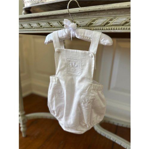 Edgehill Collection x Kristin Ellen Hockman Baby Girls Newborn-24 Months Liv Embroidered Sunsuit Bubble