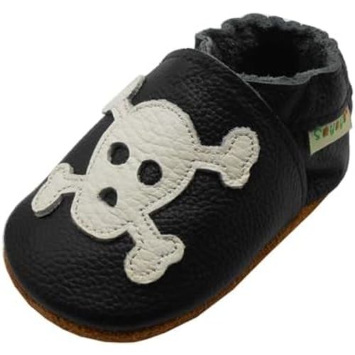 SAYOYO Baby Shoes Soft Leather Sole Infant Toddler Prewalker Shoes