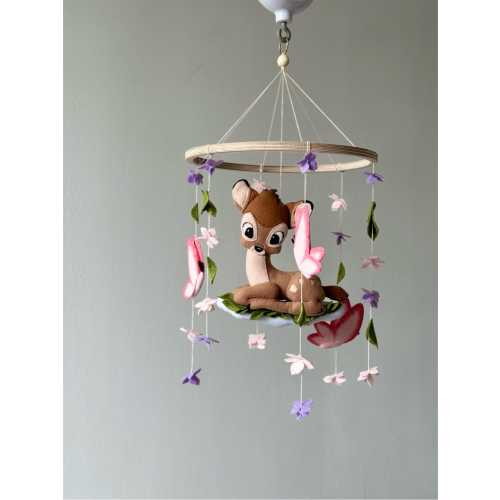 Bambi Deer Baby Mobile: Woodland Nursery Decor, Disney Theme Nursery