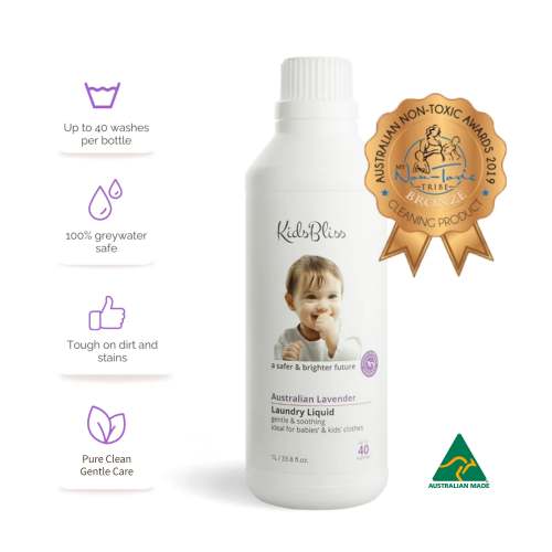 Natural Lavender Baby Laundry Liquid | Sensitive Skin Safe | KidsBliss