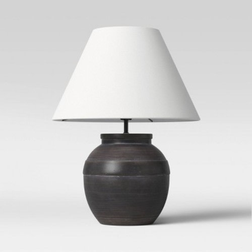 Large Ceramic Table Lamp Black - Threshold™, Size: Light Bulbs Not Included