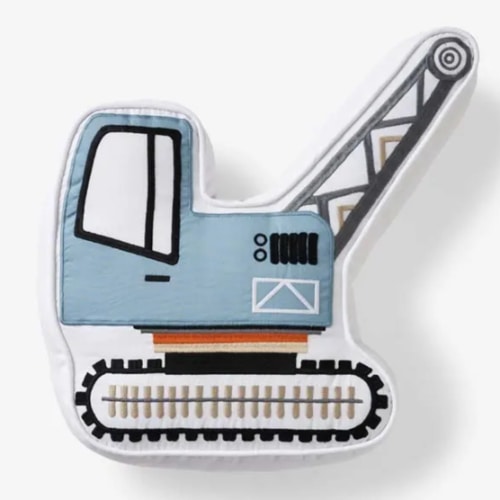 Decorative Shaped Pillow - Construction Crane