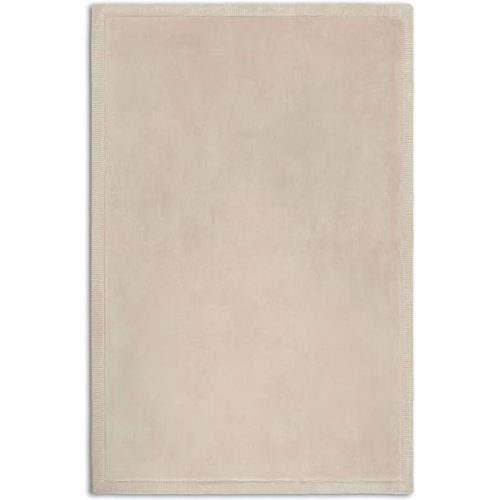 Stylish Coral Velvet Baby Play Mat for Floor 60"x80" Beige – Soft 1" Thick High-Density Memory Foam Nursery Rug, Kids Rug with Non-Slip Backing for Crawling & Playing, Playroom Rug, Kids Carpet