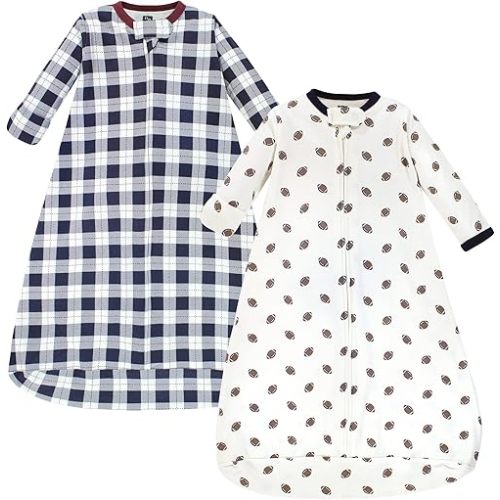 Hudson Baby BabyCotton Long-Sleeve Wearable Sleeping Bag, Sack, Blanket