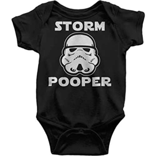 Sith Happens Bodysuit, Funny Baby Clothing, Star Wars Inspired, Black 0-3 mo