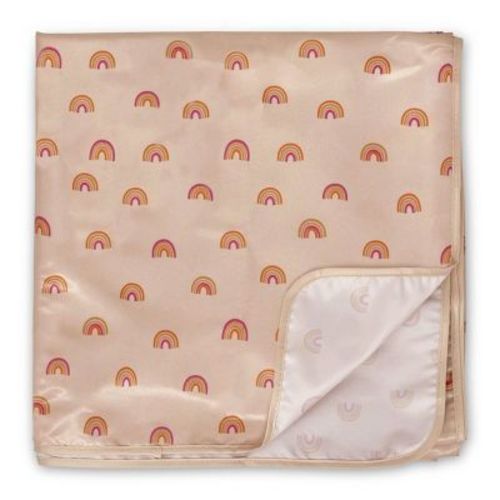 Tiny Twinkle Mess-Proof Splat Mats for Under High Chairs or Table Cover for Art Projects for Baby and Toddler (51" x 51", Sage Checkers)