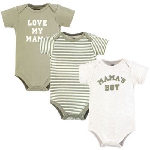 Hudson Baby Infant Boy Cotton Bodysuits, Sage Mamas Boy, Newborn