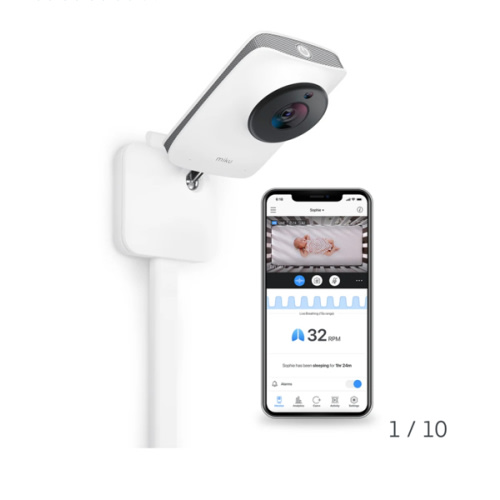 Miku Pro Smart Baby Monitor | No Contact Breathing and Sleep Tracking