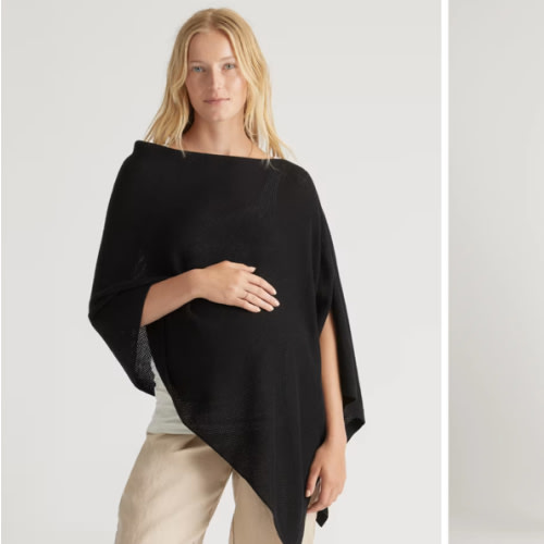 Lightweight Cotton Cashmere Nursing Shawl