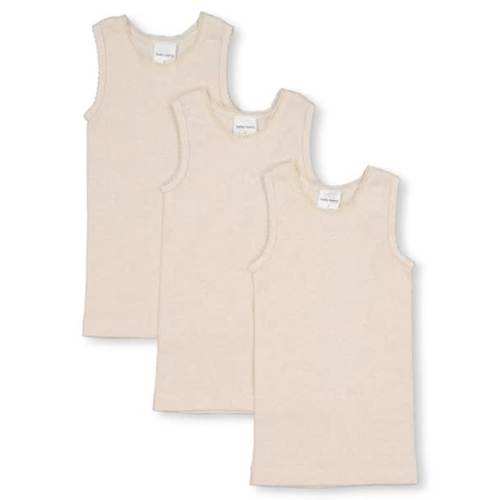 Light Brown Marle Baby 3 Pack Rib Singlets | Best&Less™ Online