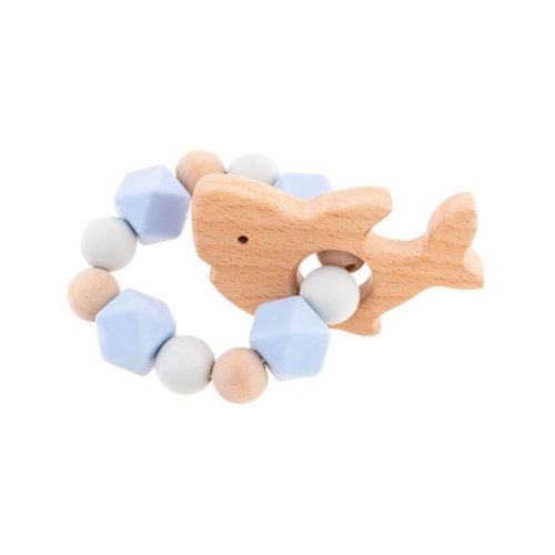 Blue & Tan Shark Teether