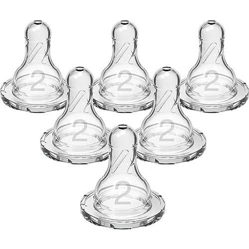 Dr. Browns 2 Natural Flow Level 2 Standard Nipple - 6 Count - 6 Count (Pack of 1)