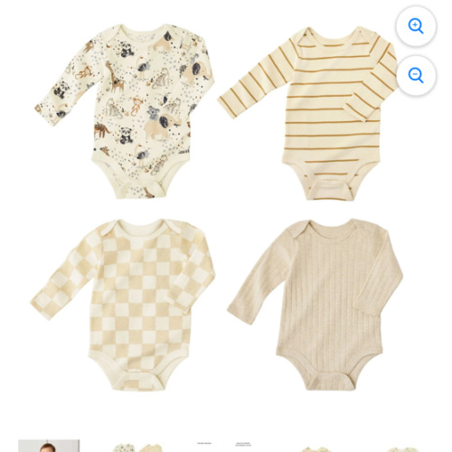 Member's Mark Baby 4-Pack Organic Cotton Bodysuit