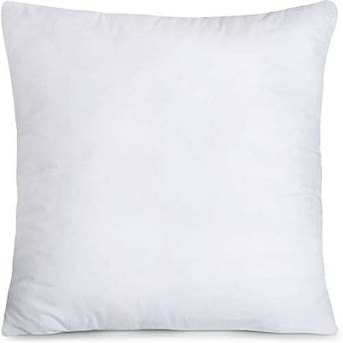 Utopia Bedding Throw Pillows (Set of 1, White), 18 x 18 Inches Pillows for Sofa, Bed and Couch Decorative Stuffer Pillow