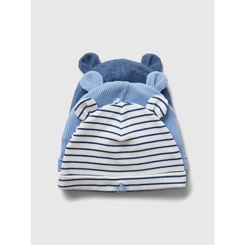 Baby First Favorites Beanie (3-Pack) in dark night, size: 0-3 M