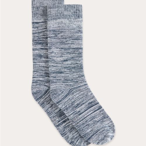 Chunky Bed Socks-Dove Marl