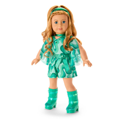 May Enchanting Emerald Outfit for 18-inch Dolls