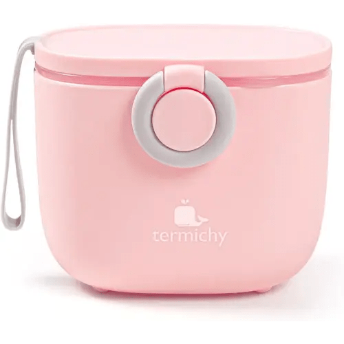 Termichy Baby Formula Dispenser, Portable Milk Powder Dispenser Container with Carry Handle and Scoop for Travel Outdoor Activities with Baby Infant, 8.8OZ, 0.55LB, 250g, 500ml (Pink)