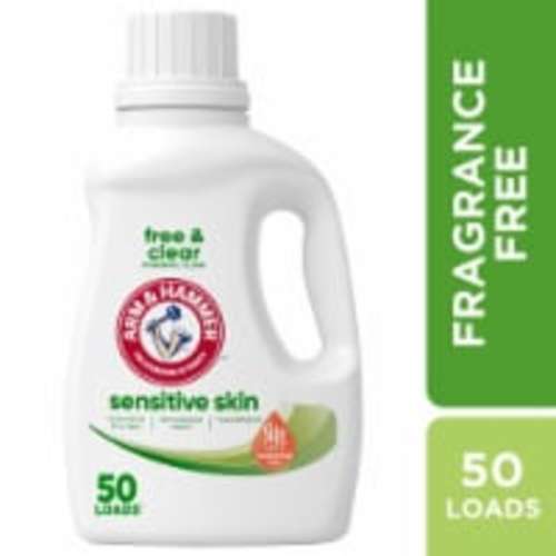 ARM & HAMMER Sensitive Skin Hypoallergenic Liquid Laundry Detergent, 50 fl oz