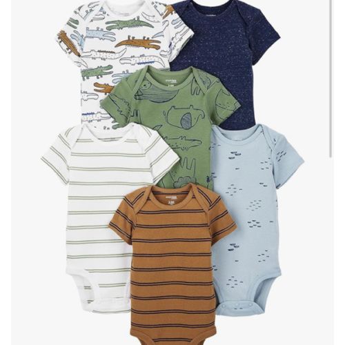 Simple Joys by Carter's Baby Boys' 6-Pack Short-Sleeve Bodysuit