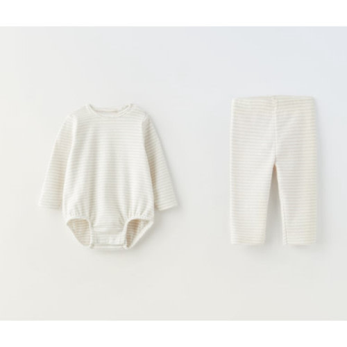 Zara Striped Bodysuit and Leggings