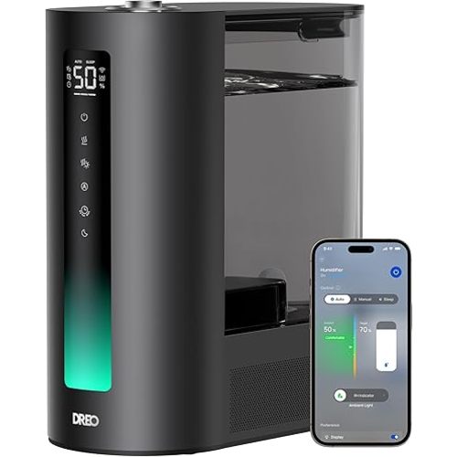 DREO 6L Smart Humidifiers for Bedroom, Warm & Cool Mist for Large Room