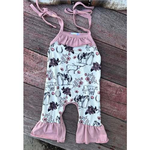 Cowgirl life romper