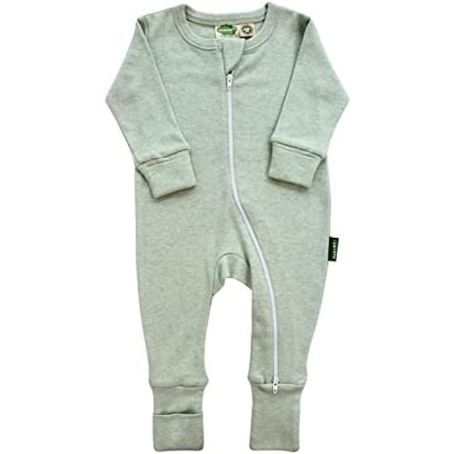 PARADE Organic Snuggle Soft Melange '2-Way' Zipper Romper